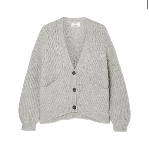 Allude grey wool cardigan